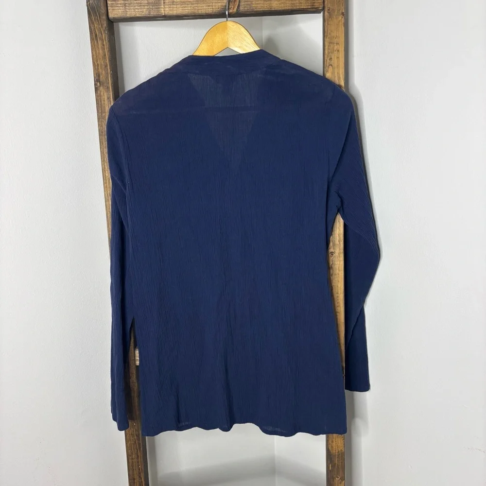 Lilly Pulitzer Navy Blue Embroidered Freya Women's Tunic Top Size S